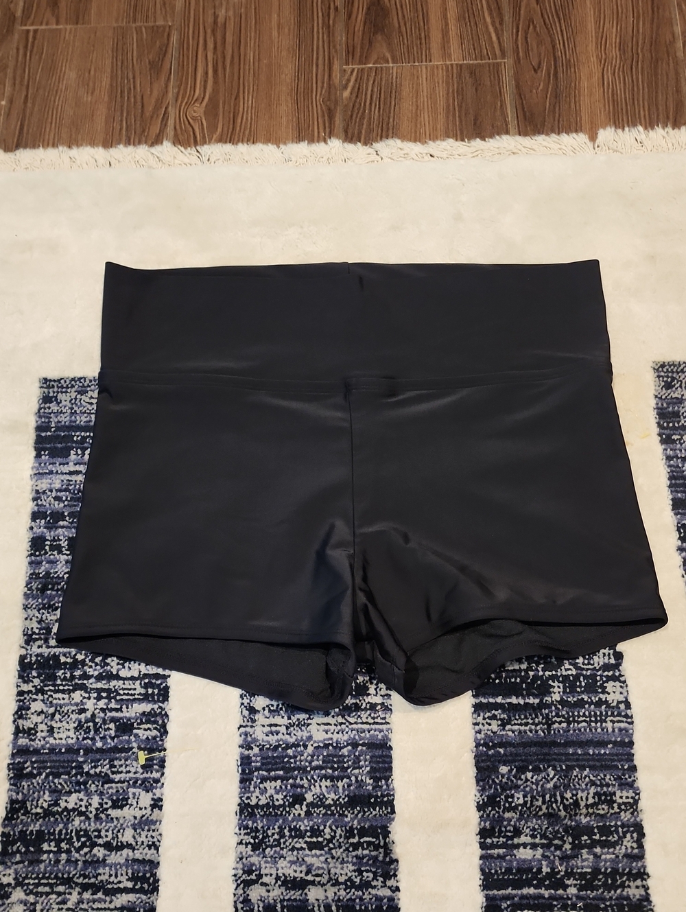 Kona Sol Black High-Waist Athletic Shorts